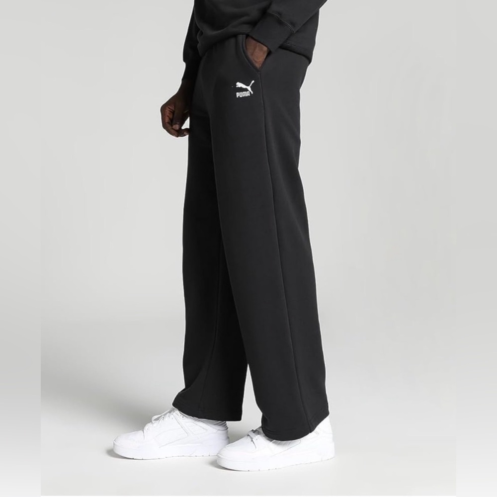 Puma Men's Black Straight Leg Sweatpants